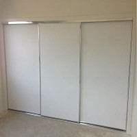 Fully Framed Sliding Wardrobe Doors 9mm Melamine board with White Finish