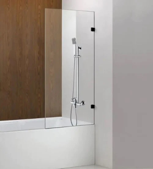 Frameless Shower Screen Fixed Panel Bathtub 1500H pre-drilled holes
