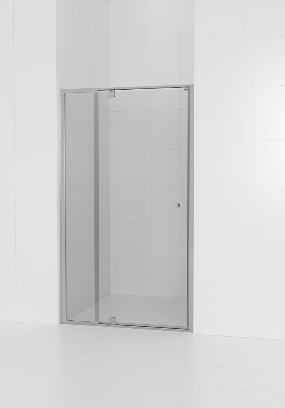Semi Frameless Shower Screen Wall to Wall With Magnetic Pivot Door 1950H adjustable